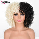 Afro Kinky Curly Wigs Ombre Heat Resistant Hair Cosplay Afro Kinky Curly Wigs Ombre Heat Resistant Hair Cosplay