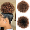 Afro Puff Kinky Curly Ponytail Hairpiece Clip-In Extensions Afro Puff Kinky Curly Ponytail Hairpiece Clip-In Extensions