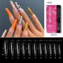 Almond French Coffin Acrylic False Nails Set Enhance Aesthetics Almond French Coffin Acrylic False Nails Set Enhance Aesthetics