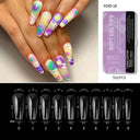 Almond French Coffin Acrylic False Nails Set Enhance Aesthetics Almond French Coffin Acrylic False Nails Set Enhance Aesthetics