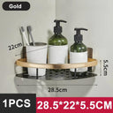Aluminum Bathroom Shelf Organizer: No-Drill Installation Rack Aluminum Bathroom Shelf Organizer: No-Drill Installation Rack