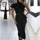 Asymmetrical Ruched Cocktail Dress for Stylish Sophistication Asymmetrical Ruched Cocktail Dress for Stylish Sophistication