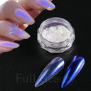 Aurora Blue Chrome Nail Powder Mesmerizing Holographic Sparkle Aurora Blue Chrome Nail Powder Mesmerizing Holographic Sparkle