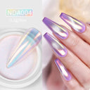 Aurora Chrome Nail Art Kit: Radiant Glitter & Mirror Pigment Aurora Chrome Nail Art Kit: Radiant Glitter & Mirror Pigment