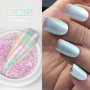 Aurora Chrome Nail Art Kit: Radiant Glitter & Mirror Pigment Aurora Chrome Nail Art Kit: Radiant Glitter & Mirror Pigment