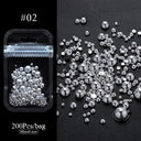 Aurora Rhinestone Nail Art Kit Dazzling AB Crystals Set Aurora Rhinestone Nail Art Kit Dazzling AB Crystals Set