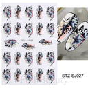 Autumn Splendor Nail Art Stickers Gold Leaf Floral Designs Autumn Splendor Nail Art Stickers Gold Leaf Floral Designs