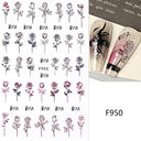 Autumn Splendor Nail Art Stickers Gold Leaf Floral Designs Autumn Splendor Nail Art Stickers Gold Leaf Floral Designs