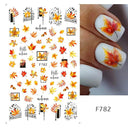 Autumn Splendor Nail Art Stickers Gold Leaf Floral Designs Autumn Splendor Nail Art Stickers Gold Leaf Floral Designs