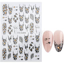 Autumn Splendor Nail Art Stickers Gold Leaf Floral Designs Autumn Splendor Nail Art Stickers Gold Leaf Floral Designs