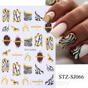 Autumn Splendor Nail Art Stickers Gold Leaf Floral Designs Autumn Splendor Nail Art Stickers Gold Leaf Floral Designs