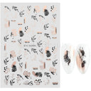 Autumn Splendor Nail Art Stickers Gold Leaf Floral Designs Autumn Splendor Nail Art Stickers Gold Leaf Floral Designs