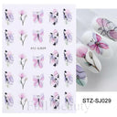 Autumn Splendor Nail Art Stickers Gold Leaf Floral Designs Autumn Splendor Nail Art Stickers Gold Leaf Floral Designs