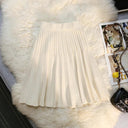 Autumn Winter Knitted Elastic High Waist A-Line Mini Skirts Autumn Winter Knitted Elastic High Waist A-Line Mini Skirts