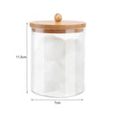 Bamboo Makeup Swabs and Cotton Pads Holder Organizer Elegant Bamboo Makeup Swabs and Cotton Pads Holder Organizer Elegant