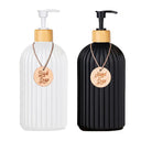 Bamboo Pump Strip Soap Dispenser Stylish Eco-Friendly Bottle Bamboo Pump Strip Soap Dispenser Stylish Eco-Friendly Bottle