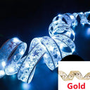 Battery Powered LED Christmas Ribbon Bows For DIY Decor Battery Powered LED Christmas Ribbon Bows For DIY Decor