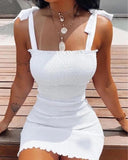 Beach Ready Off-Shoulder White Dress Stylish Summer Mini Beach Ready Off-Shoulder White Dress Stylish Summer Mini