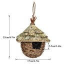 Birds Nest Hanging Grass Bird Cage Rustic Parrot House Decor Birds Nest Hanging Grass Bird Cage Rustic Parrot House Decor