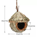 Birds Nest Hanging Grass Bird Cage Rustic Parrot House Decor Birds Nest Hanging Grass Bird Cage Rustic Parrot House Decor