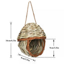 Birds Nest Hanging Grass Bird Cage Rustic Parrot House Decor Birds Nest Hanging Grass Bird Cage Rustic Parrot House Decor