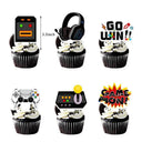 Black And White Video Games Theme Birthday Tableware Set Black And White Video Games Theme Birthday Tableware Set