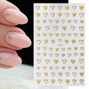 Black Heart Love Nail Stickers for Chic Manicure Decals Black Heart Love Nail Stickers for Chic Manicure Decals