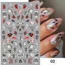 Black Heart Love Nail Stickers for Chic Manicure Decals Black Heart Love Nail Stickers for Chic Manicure Decals