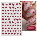 Black Heart Love Nail Stickers for Chic Manicure Decals Black Heart Love Nail Stickers for Chic Manicure Decals