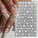 Black Heart Love Nail Stickers for Chic Manicure Decals Black Heart Love Nail Stickers for Chic Manicure Decals