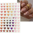 Black Heart Love Nail Stickers for Chic Manicure Decals Black Heart Love Nail Stickers for Chic Manicure Decals