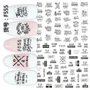 Black Heart Love Nail Stickers for Chic Manicure Decals Black Heart Love Nail Stickers for Chic Manicure Decals