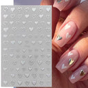 Black Heart Love Nail Stickers for Chic Manicure Decals Black Heart Love Nail Stickers for Chic Manicure Decals
