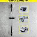 Black Luxe Rain Shower Head Set High Pressure Wall Mount Black Luxe Rain Shower Head Set High Pressure Wall Mount