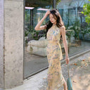 Black Mountain Floral Chiffon Dress Seaside Elegance Sophistication Black Mountain Floral Chiffon Dress Seaside Elegance Sophistication