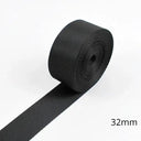 Black Nylon Webbing Tape Backpack Strap Pet Collar Ribbon Black Nylon Webbing Tape Backpack Strap Pet Collar Ribbon