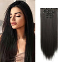 Black Ombre Heat Resistant Hair Extensions 24 Inch Women Black Ombre Heat Resistant Hair Extensions 24 Inch Women