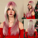 Black Pink Ombre Cosplay Wig Versatile High-Quality Hairpiece Black Pink Ombre Cosplay Wig Versatile High-Quality Hairpiece