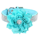 Luxury Rhinestone Flower Pet Collar Shimmering Glam Style Luxury Rhinestone Flower Pet Collar Shimmering Glam Style