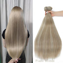 Blonde Straight Hair Bundles Stylish Heat-Resistant Extensions Blonde Straight Hair Bundles Stylish Heat-Resistant Extensions