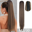 Blonde Synthetic Ponytail: Effortless Wave Hairpiece 22 Inch Blonde Synthetic Ponytail: Effortless Wave Hairpiece 22 Inch