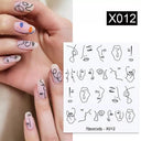 Blooming Butterfly Floral Nail Art Sticker Easy Application Blooming Butterfly Floral Nail Art Sticker Easy Application