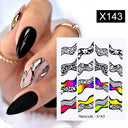 Blooming Butterfly Floral Nail Art Sticker Easy Application Blooming Butterfly Floral Nail Art Sticker Easy Application
