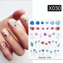 Blooming Butterfly Floral Nail Art Sticker Easy Application Blooming Butterfly Floral Nail Art Sticker Easy Application