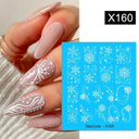 Blooming Butterfly Floral Nail Art Sticker Easy Application Blooming Butterfly Floral Nail Art Sticker Easy Application