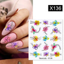 Blooming Butterfly Floral Nail Art Sticker Easy Application Blooming Butterfly Floral Nail Art Sticker Easy Application