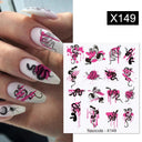 Blooming Butterfly Floral Nail Art Sticker Easy Application Blooming Butterfly Floral Nail Art Sticker Easy Application