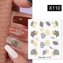 Blooming Butterfly Floral Nail Art Sticker Easy Application Blooming Butterfly Floral Nail Art Sticker Easy Application
