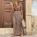 Boho Chic Floral Maxi Dress For Women Elegant Summer Style Boho Chic Floral Maxi Dress For Women Elegant Summer Style