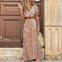 Boho Chic Floral Maxi Dress For Women Elegant Summer Style Boho Chic Floral Maxi Dress For Women Elegant Summer Style
